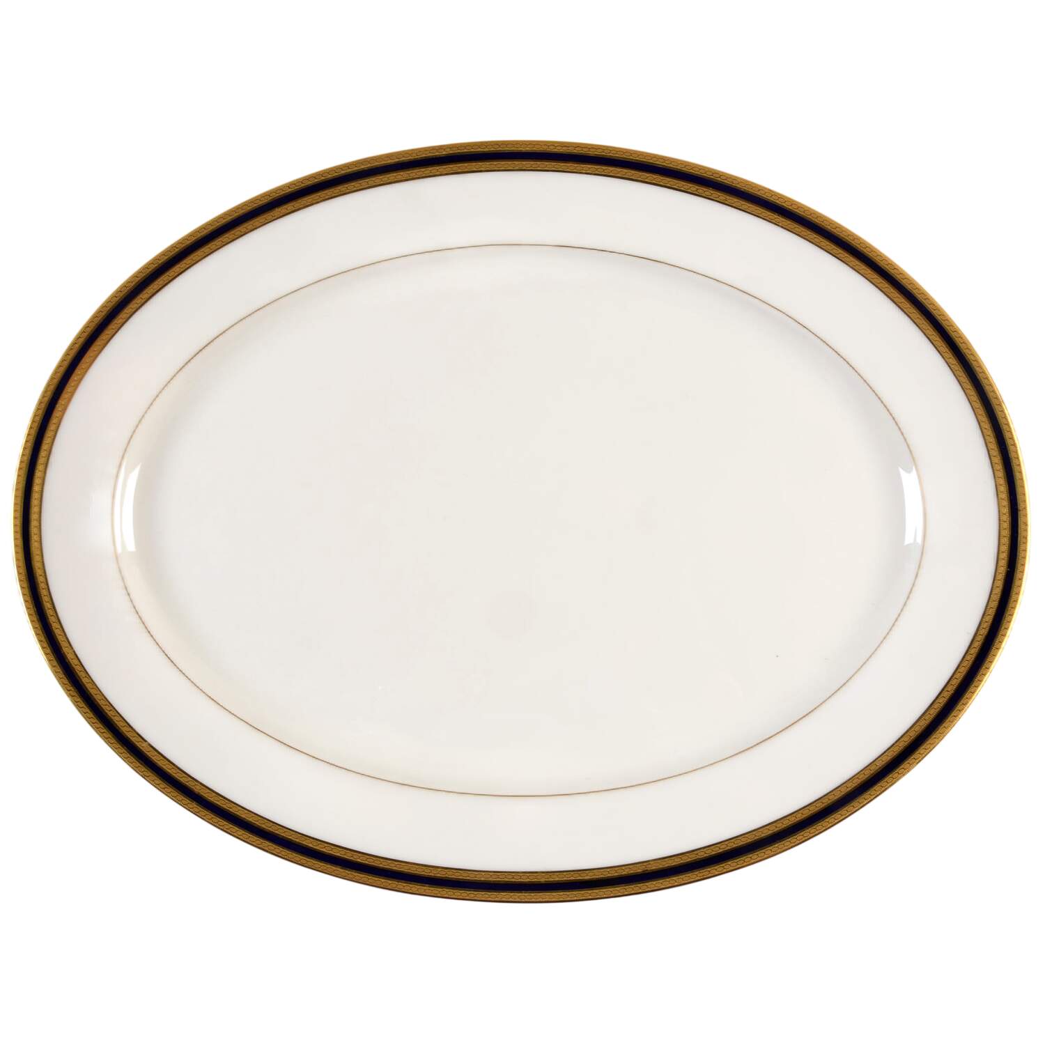 P72 Cobalt Blue 17" Oval Serving Platter by Lenox-1