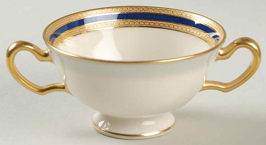 P72 Cobalt Blue Footed Bouillon Cup by Lenox-1