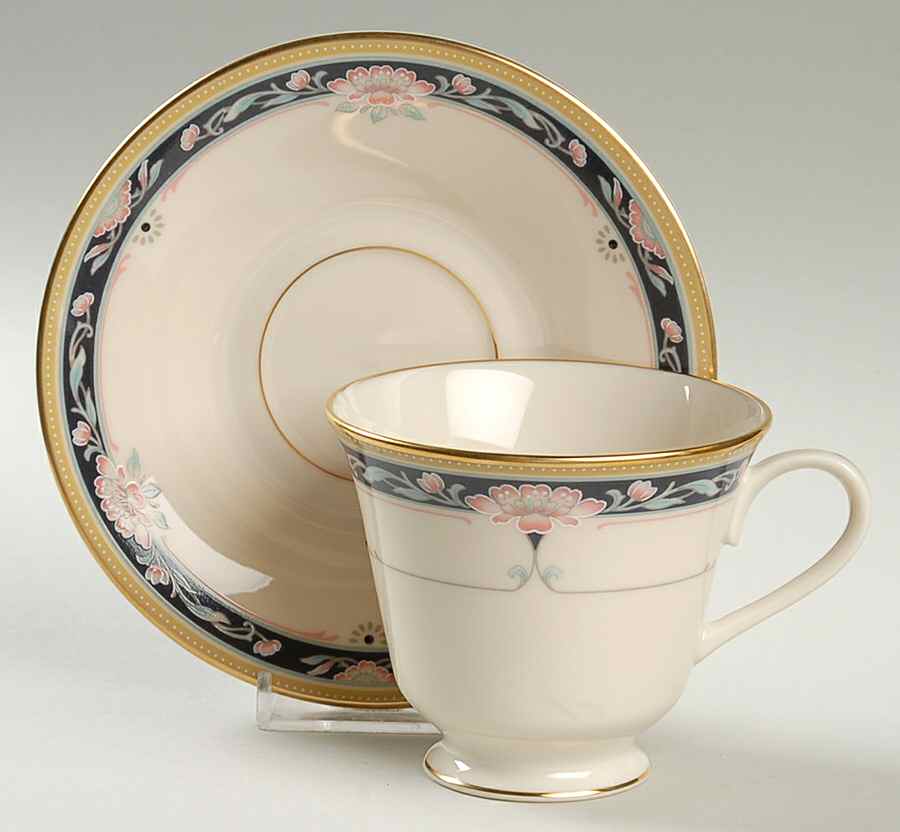 Palmyra Footed Cup & Saucer Set by Lenox-1
