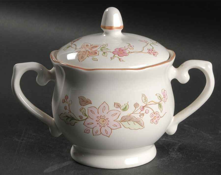 Parasol Sugar Bowl & Lid by Lenox-1