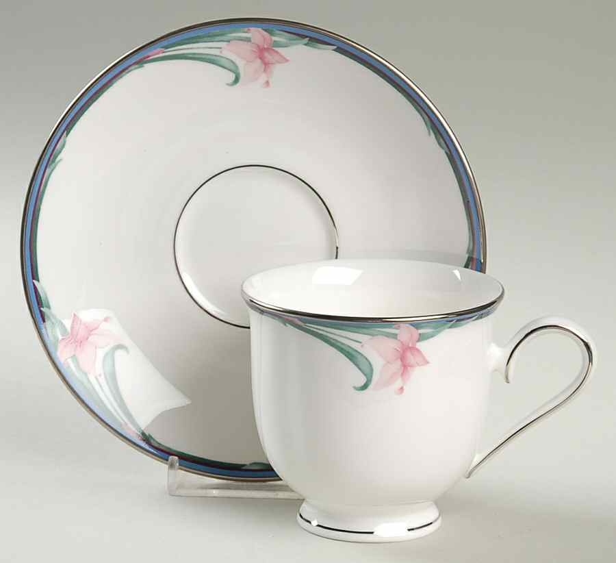Patricia Footed Cup & Saucer Set by Lenox-1