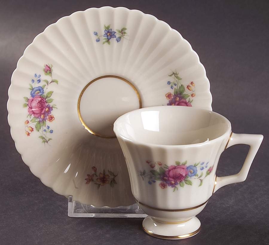 Pavlova Footed Demitasse Cup & Saucer Set by Lenox-1