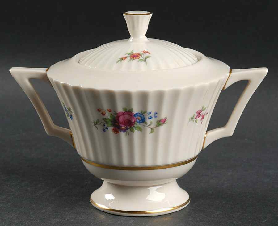 Pavlova Sugar Bowl & Lid by Lenox-1