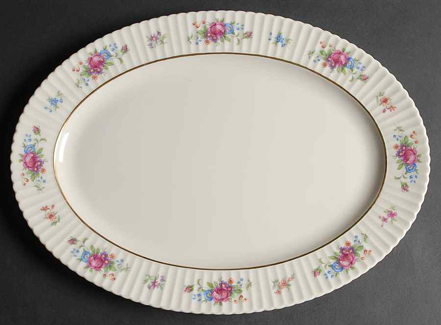 Pavlova 16" Oval Serving Platter by Lenox-1