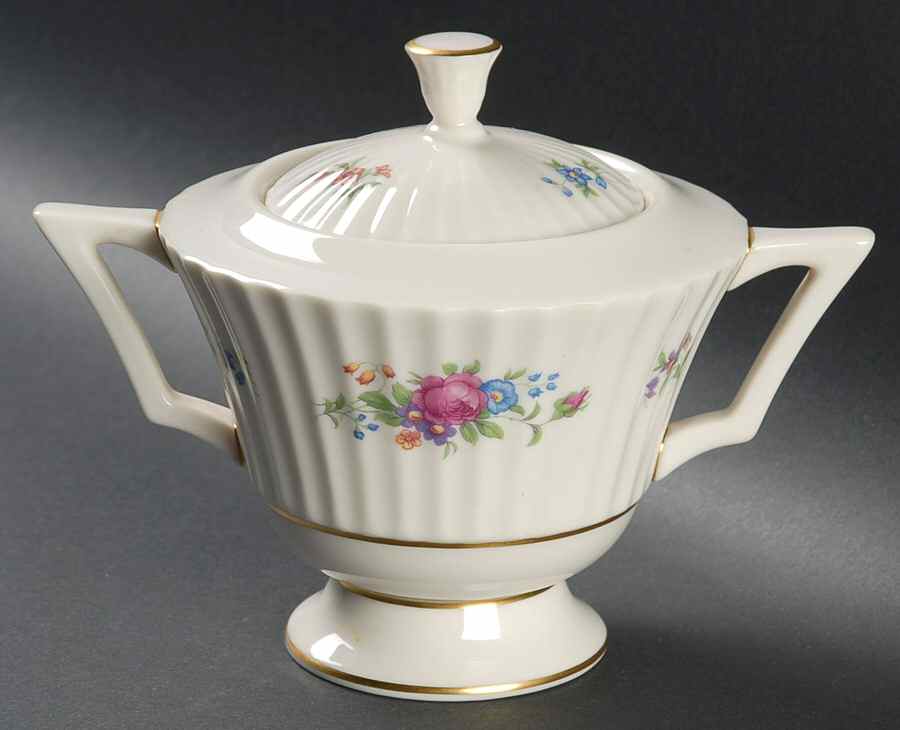 Pavlova Sugar Bowl & Lid by Lenox-1