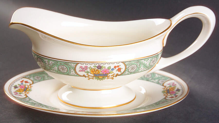 Peking Gravy Boat & Underplate by Lenox-1