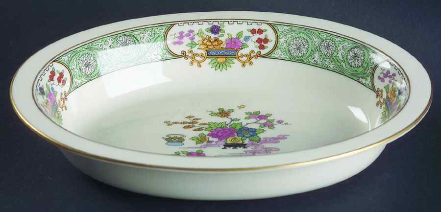 Peking 9" Oval Vegetable Bowl by Lenox-1