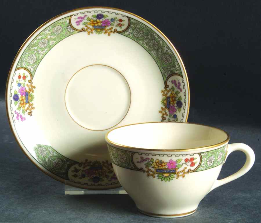 Peking Flat Cup & Saucer Set by Lenox-1