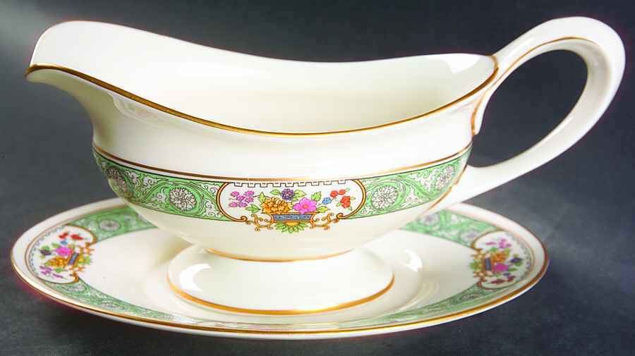 Peking Gravy Boat & Underplate by Lenox-1