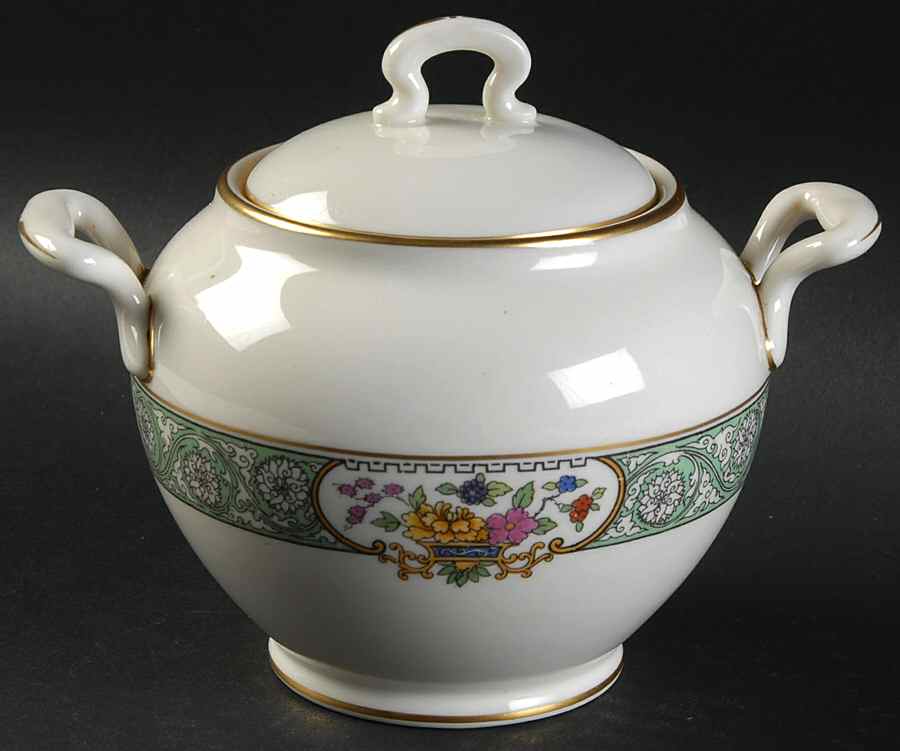 Peking Shape 1670 Sugar Bowl & Lid by Lenox-1