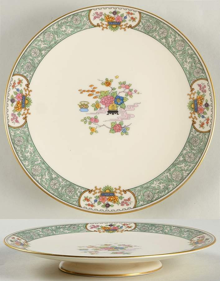 Peking Footed Sandwich Plate by Lenox-1