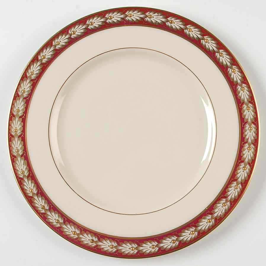 Pembrook Maroon Salad Plate by Lenox-1