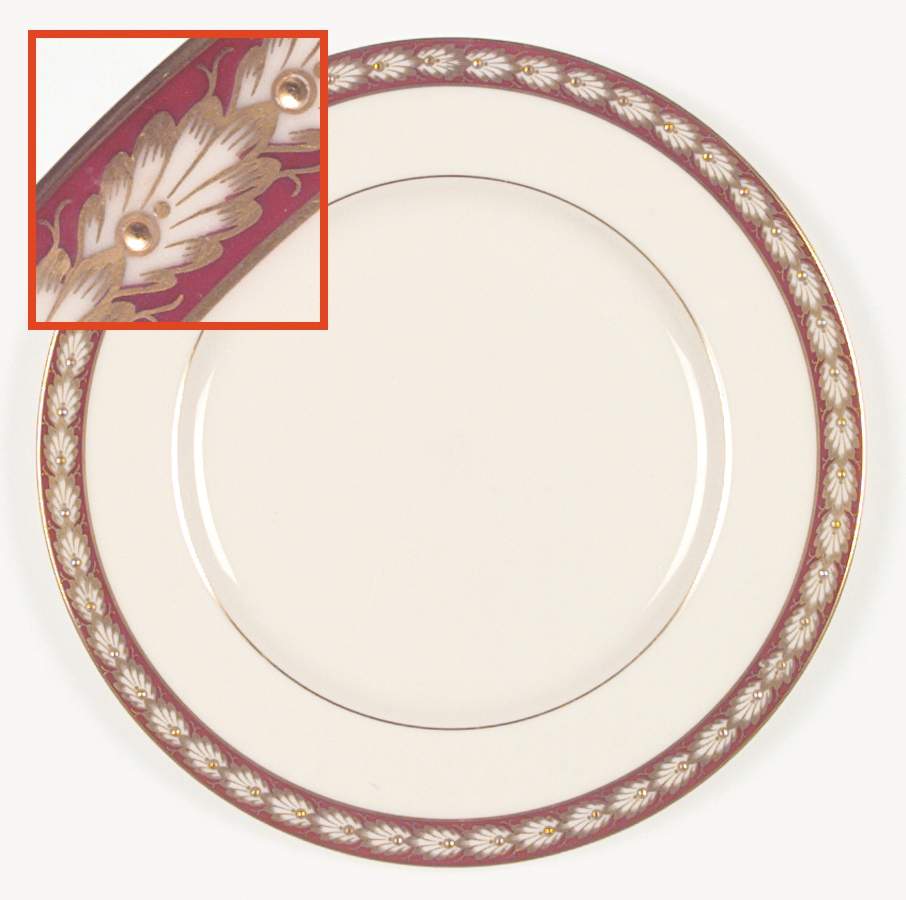Pembrook Maroon Service Plate (Charger) by Lenox-1