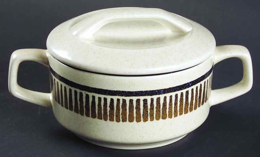 Percussion (Trim On Edge) Sugar Bowl & Lid by Lenox-1