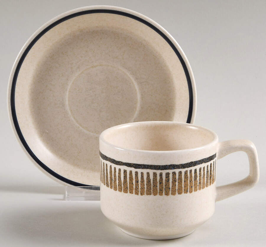 Percussion (Trim Off Edge) Flat Cup & Saucer Set by Lenox-1