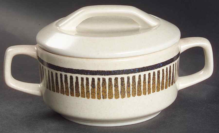 Percussion (Trim Off Edge) Sugar Bowl & Lid by Lenox-1