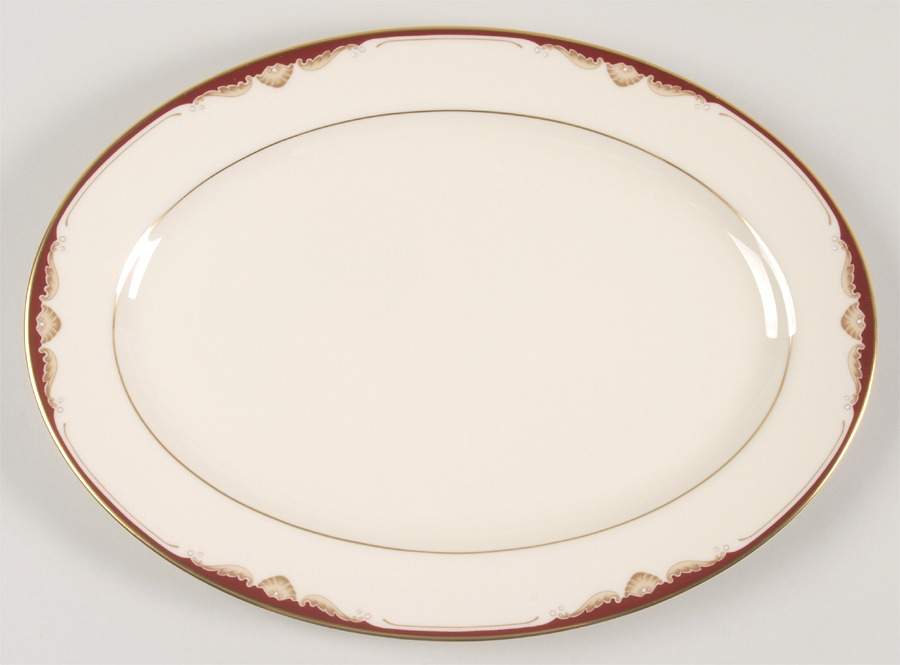 Pierce 13" Oval Serving Platter by Lenox-1
