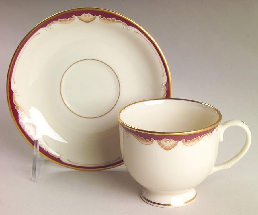 Pierce Footed Cup & Saucer Set by Lenox-1
