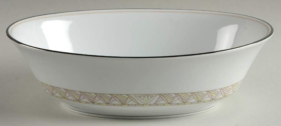 Pink Lily 9" Oval Vegetable Bowl by Lenox-1