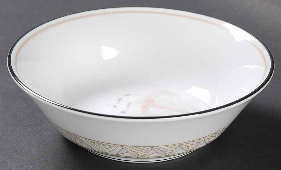 Pink Lily Fruit/Dessert (Sauce) Bowl by Lenox-1