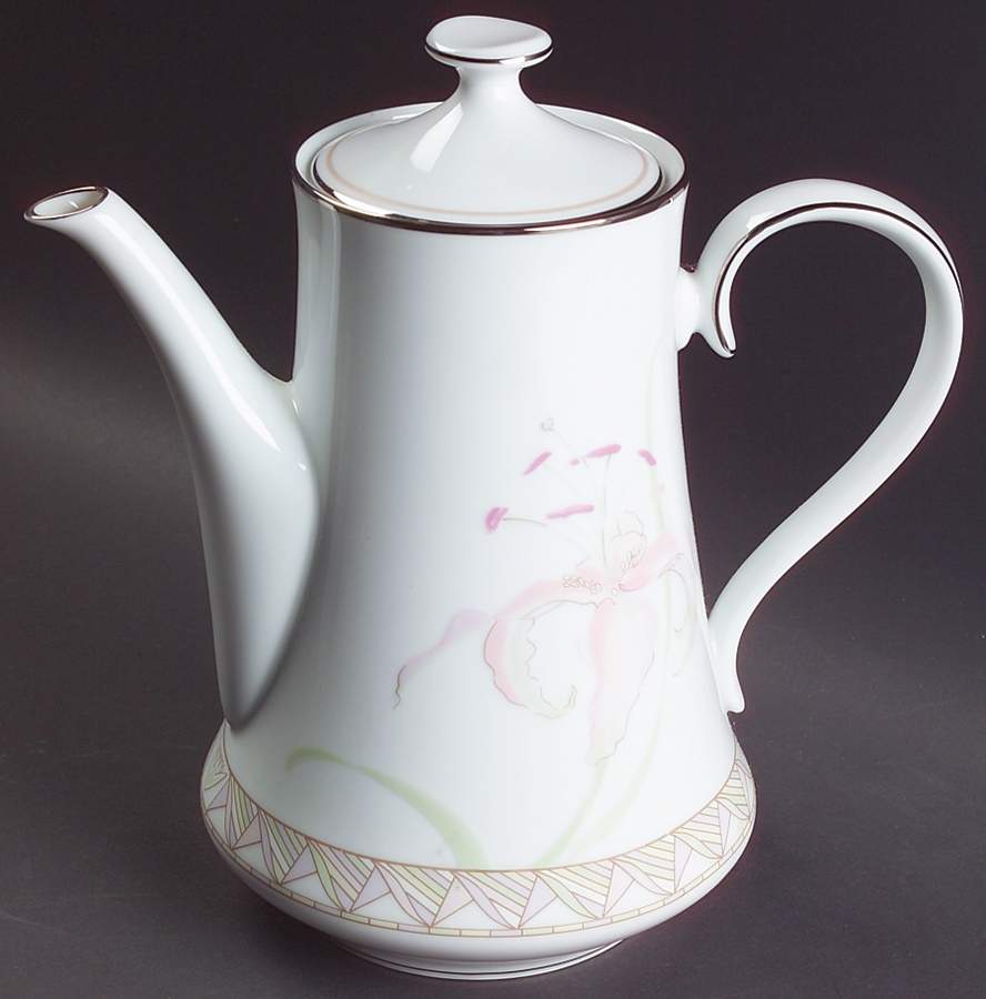 Pink Lily Coffee Pot & Lid by Lenox-1