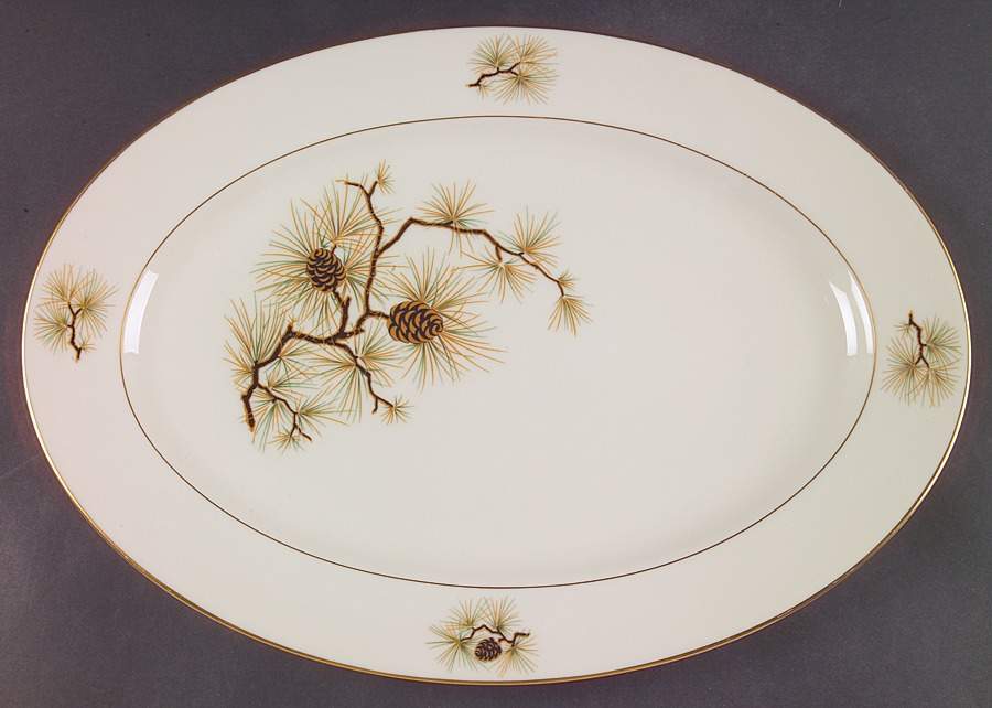 Pine 16" Oval Serving Platter by Lenox-1