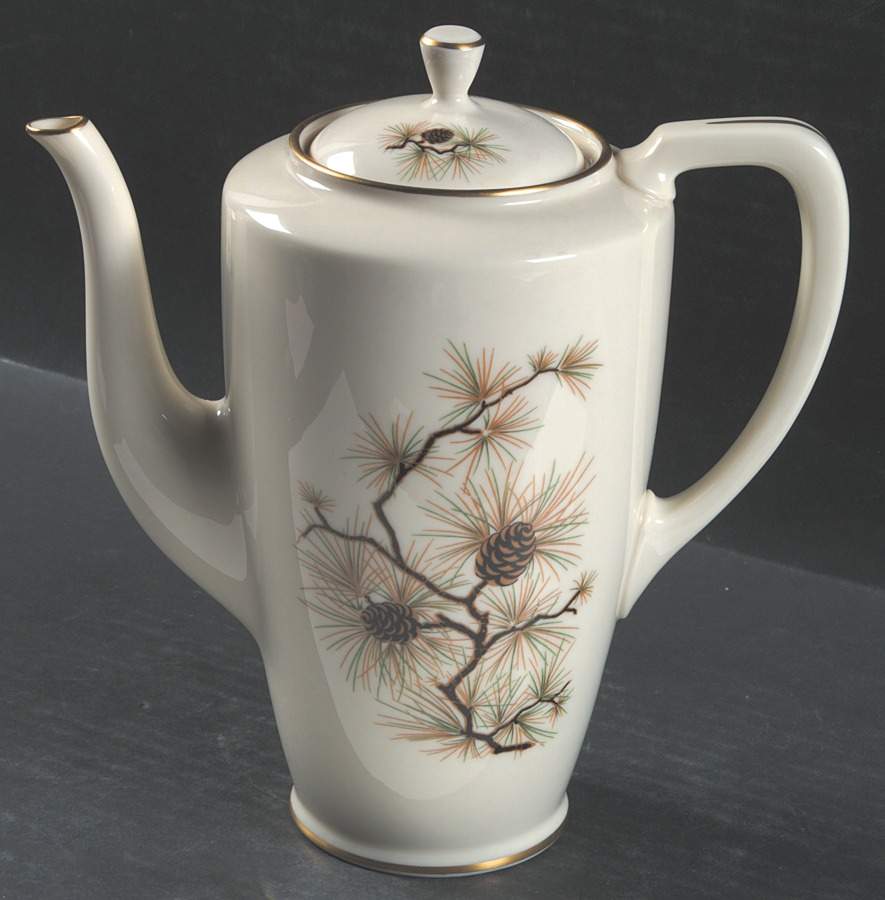 Pine Coffee Pot & Lid by Lenox-1
