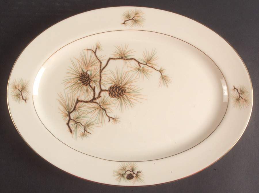 Pine 13" Oval Serving Platter by Lenox-1