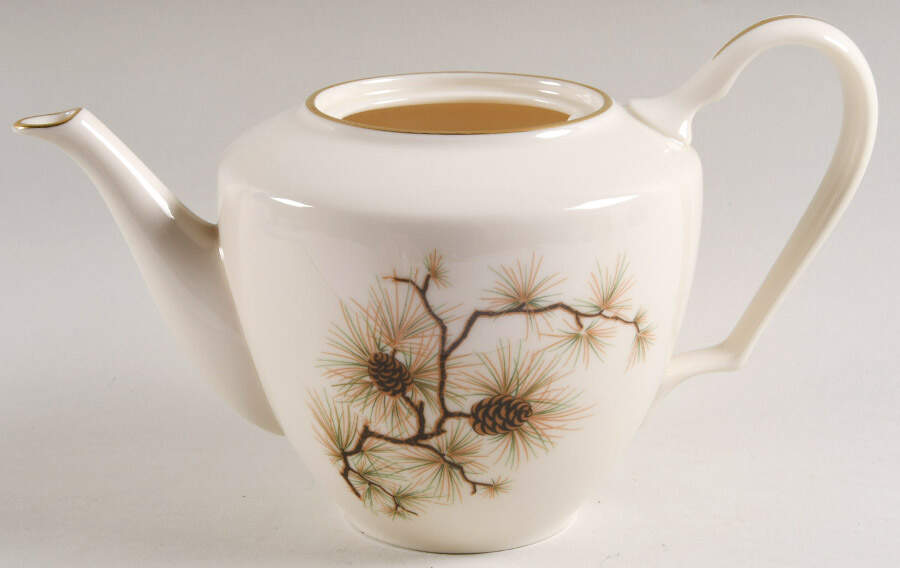 Pine Teapot No Lid by Lenox-1