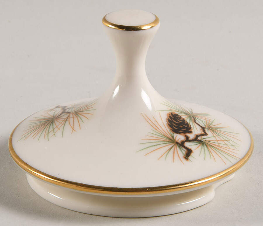 Pine Lid for Teapot by Lenox-1
