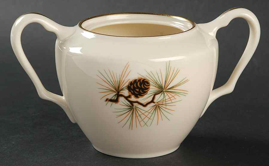 Pine Sugar Bowl No Lid by Lenox-1