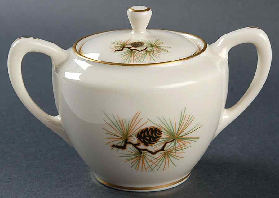 Pine Sugar Bowl & Lid by Lenox-1