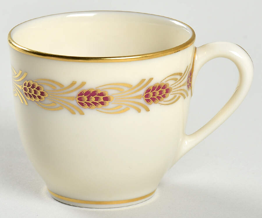Pinehurst Maroon Flat Demitasse Cup by Lenox-1