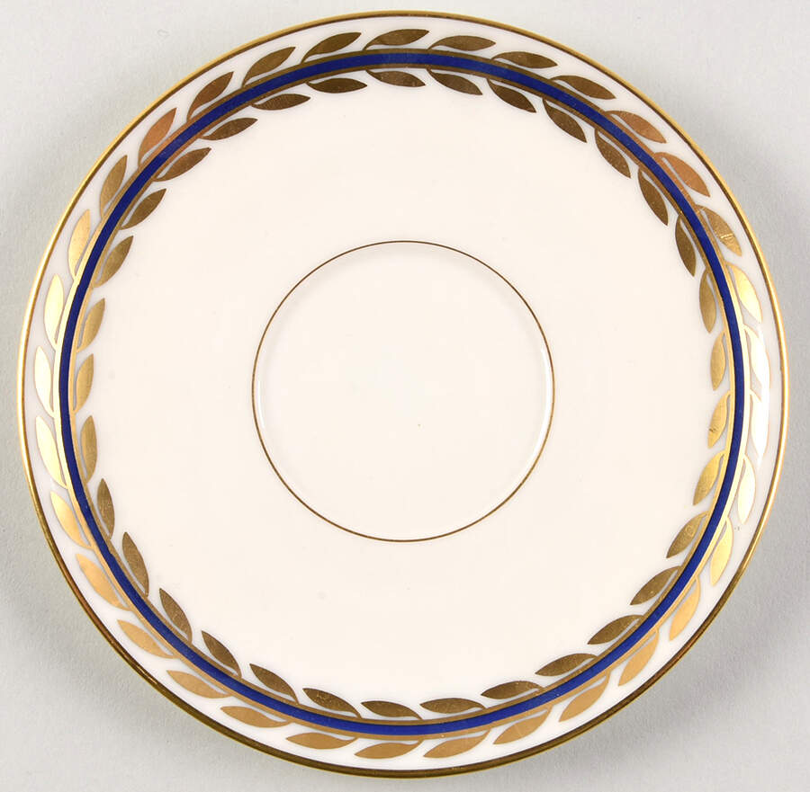 Platina Blue Saucer for Cream Soup Bowl by Lenox-1
