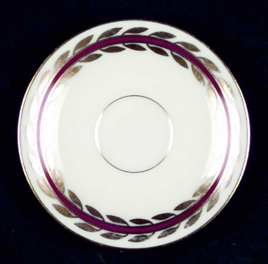 Platina Maroon Saucer by Lenox-1