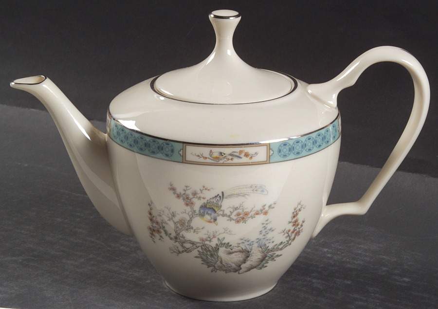 Plum Blossoms Teapot & Lid by Lenox-1