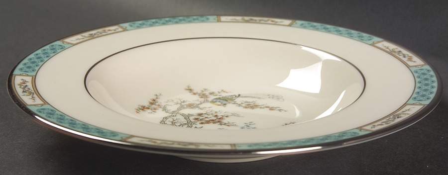 Plum Blossoms Rim Soup Bowl by Lenox-1
