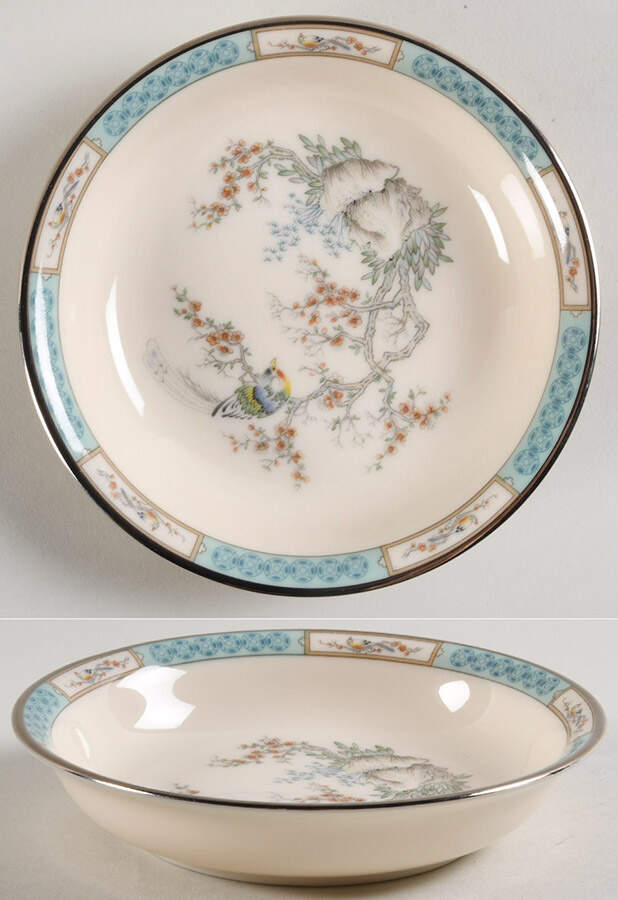 Plum Blossoms Fruit/Dessert (Sauce) Bowl by Lenox-1