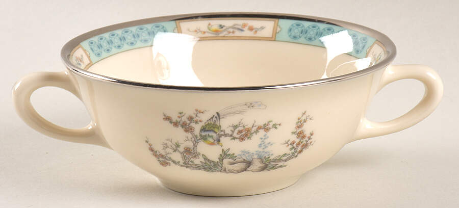 Plum Blossoms Flat Cream Soup Bowl by Lenox-1