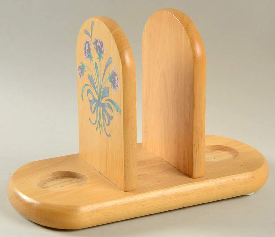 Poppies On Blue Holder Only for Wood Napkin&Sap by Lenox-1