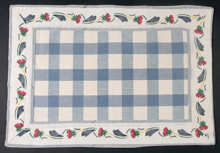 Poppies On Blue Cloth Placemat by Lenox-1