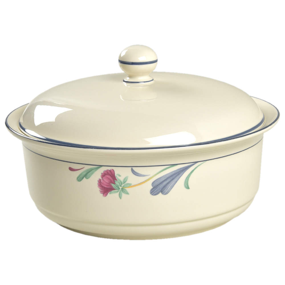 Poppies On Blue 2 Qt Round Covered Casserole (Uses Casr9 + C2cvl) by Lenox-1