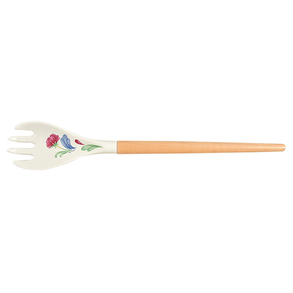 Poppies On Blue Salad Serving Fork with Wood Handle by Lenox-1