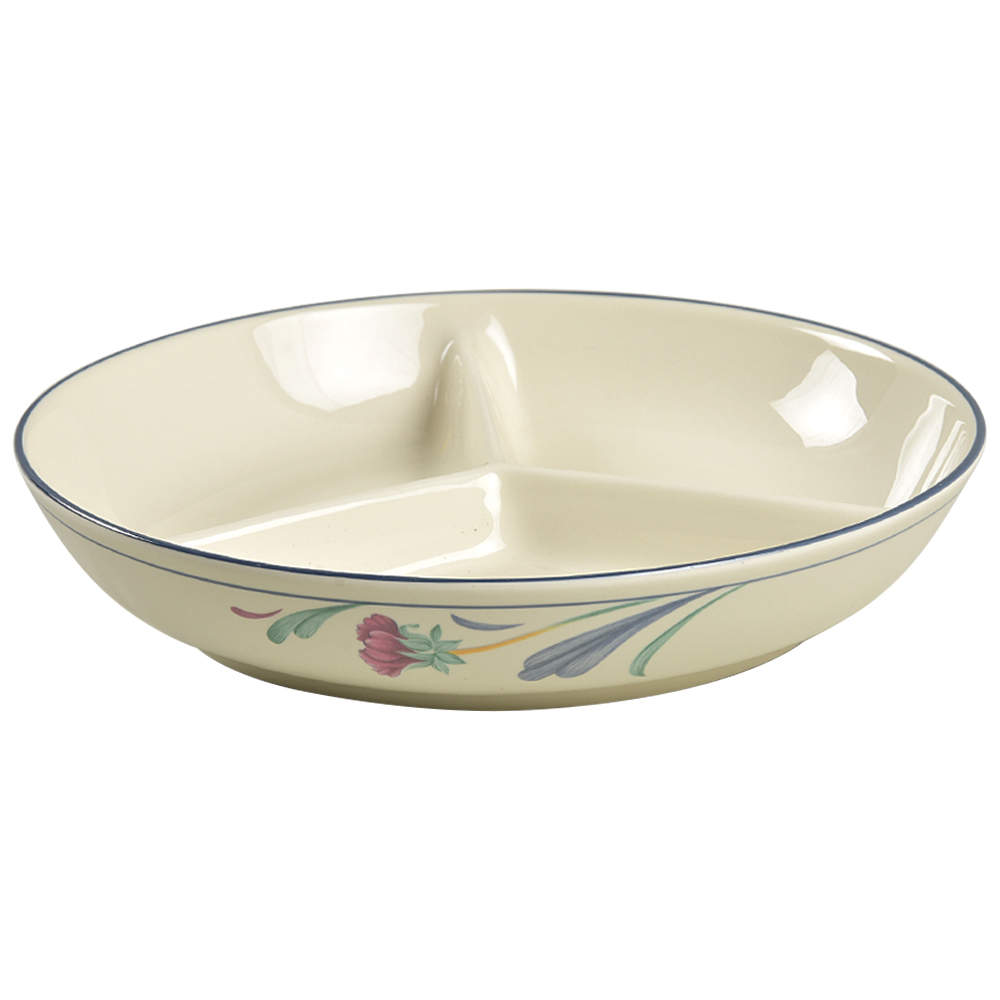 Poppies On Blue 3-Part Round Divided Server by Lenox-1