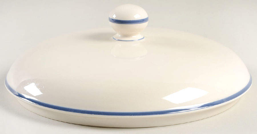 Poppies On Blue Lid for Round Casserole Or Vegetable by Lenox-1