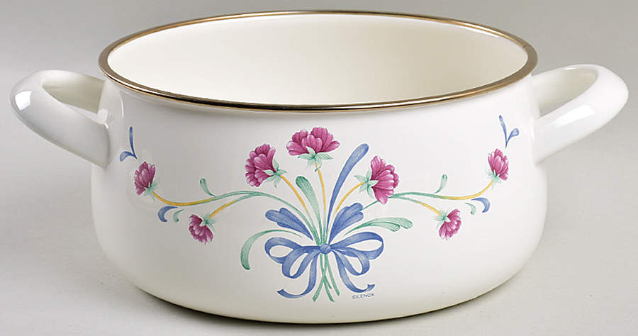 Poppies On Blue 3 Quart Metal Covered Casserole, No Lid by Lenox-1