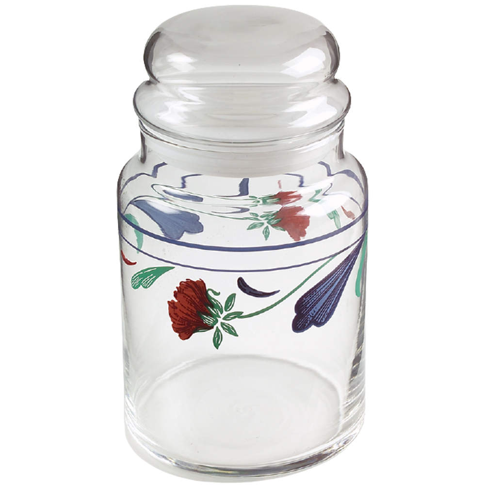 Poppies On Blue Large Glassware Canister by Lenox-1