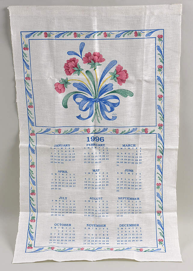 Poppies On Blue 1996 Cloth Hanging Tapestry by Lenox-1