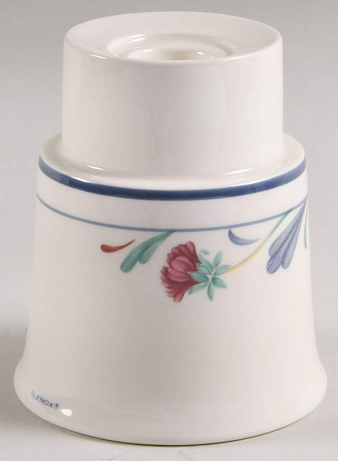 Poppies On Blue Hurricane Lamp No Globe by Lenox-1