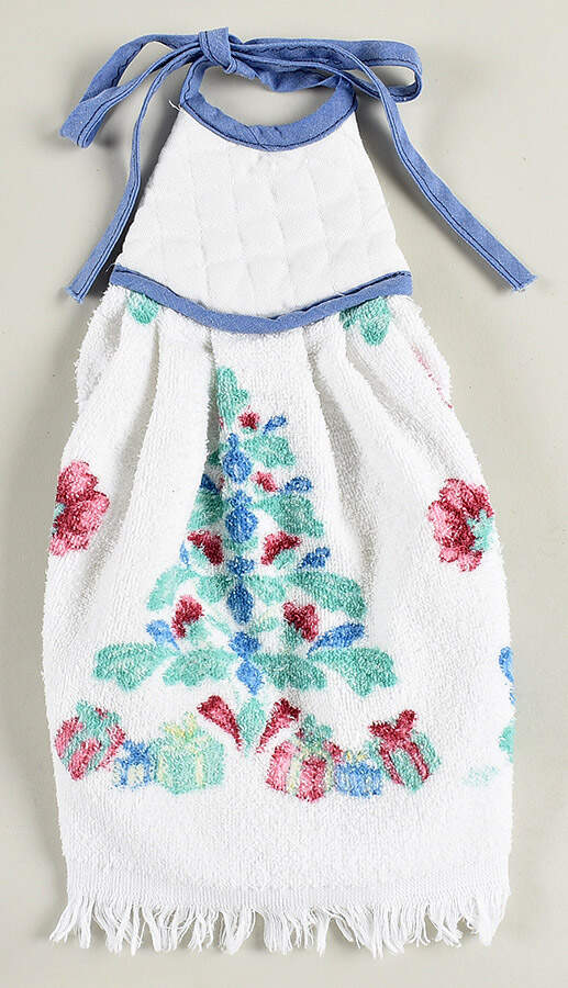 Poppies On Blue Tying Cloth Hand Towel by Lenox-1